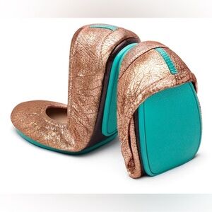 Tieks rose gold glam 8 NIB